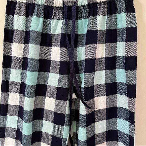 Croft & Borrow SZ Small Pajamas Plaid Black White Plaid 100% Cotton - Picture 2 of 15
